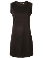 Fendi Pre-owned Monogram Printed Mini Dress - Brown