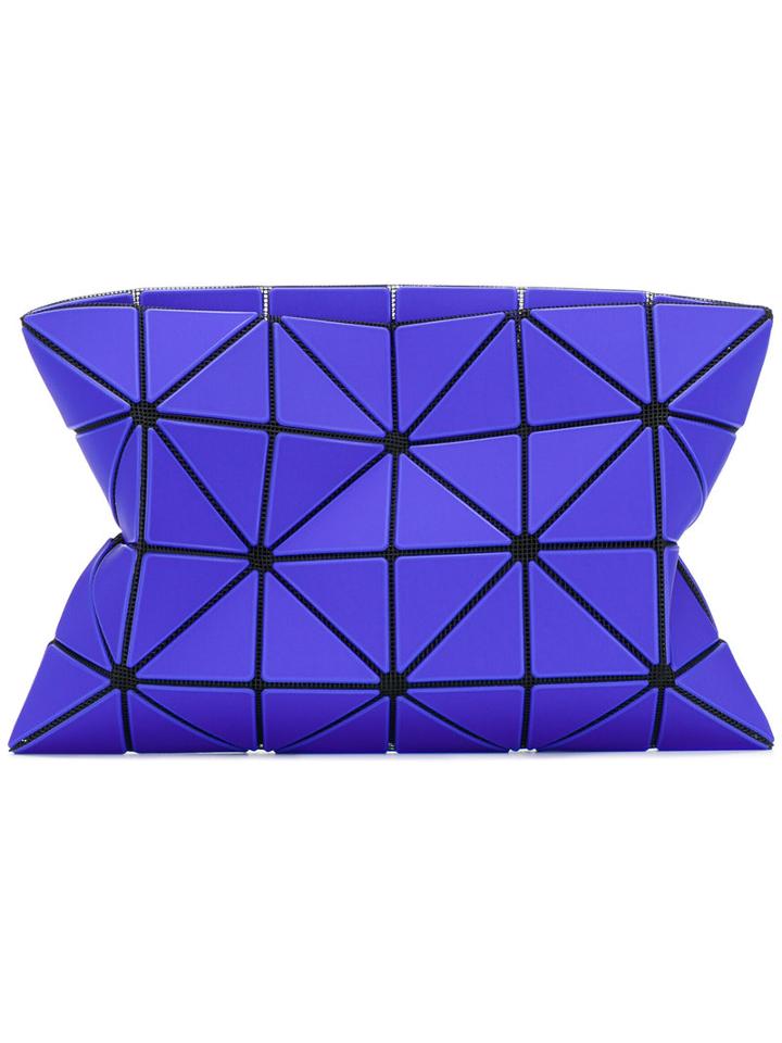 Bao Bao Issey Miyake - Embroidered Clutch - Women - Pvc - One Size, Blue, Pvc