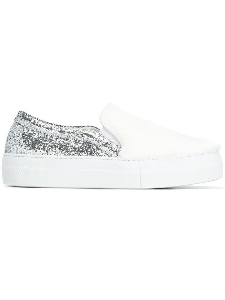 Joshua Sanders Glitter Slip-on Sneakers