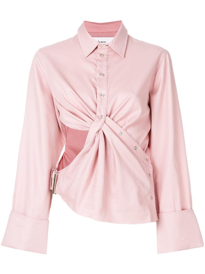 Marques'almeida Cut-out Detail Shirt - Pink & Purple