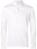 Kiton Long-sleeve Polo Shirt - White