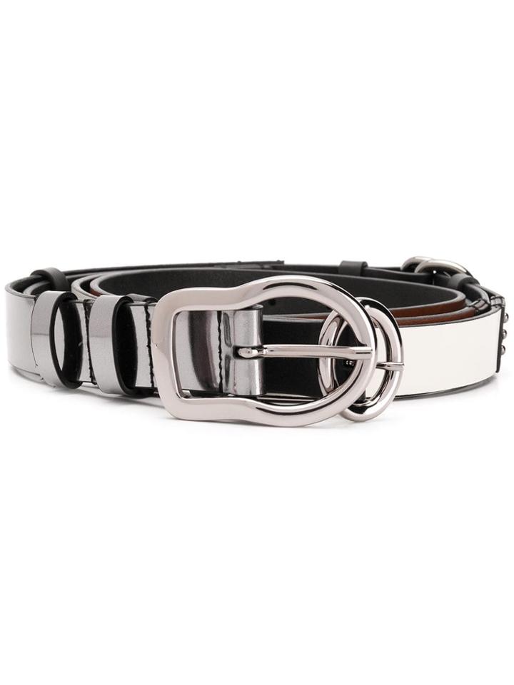Dorothee Schumacher Skinny Layered Belt - Black