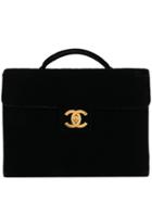 Chanel Pre-owned Cc Logo Briefcase - Black