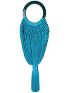 Cult Gaia Macramé Crossbody Bag - Blue