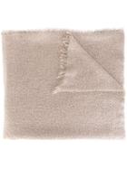 Rick Owens Oversized Scarf, Women's, Nude/neutrals, Silk/polyamide/cashmere/wool