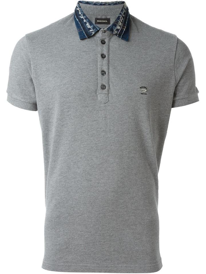 Diesel T-serpico Polo Shirt, Men's, Size: S, Blue, Cotton