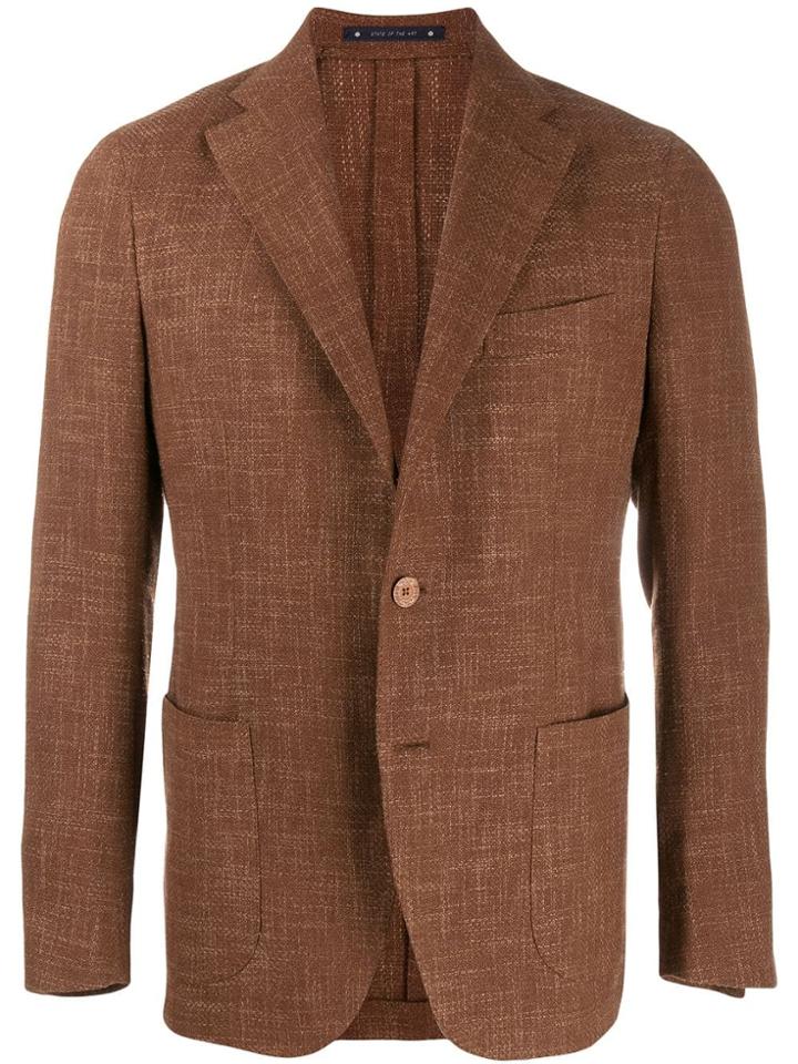 Bagnoli Sartoria Napoli Single-breasted Blazer - Brown