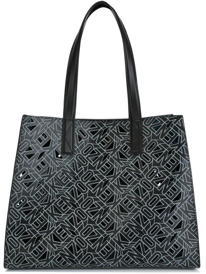 Kenzo Flying Kenzo Tote, Women's, Grey, Calf Leather