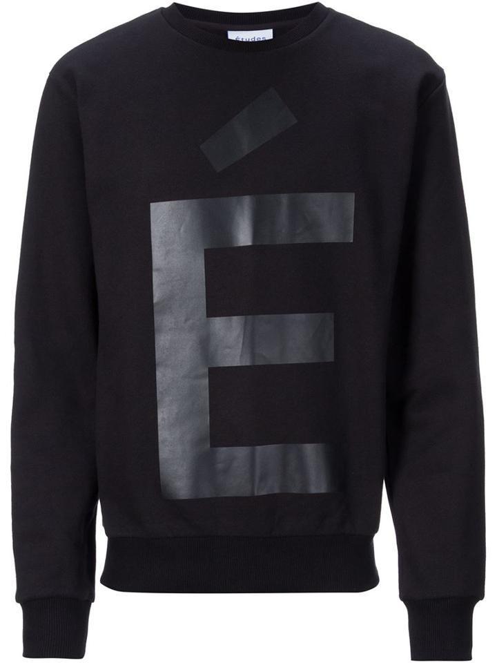 Études Studio Accent Sweatshirt, Men's, Size: S, Black, Cotton/polyester