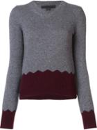 Alexander Wang V-neck Jumper, Women's, Size: Small, Grey, Viscose/cashmere/lambs Wool