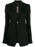 Rick Owens Classic Single Breasted Blazer - Black