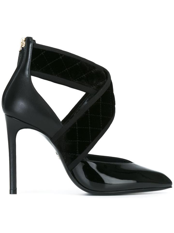 Lanvin Weave Crossover Pumps