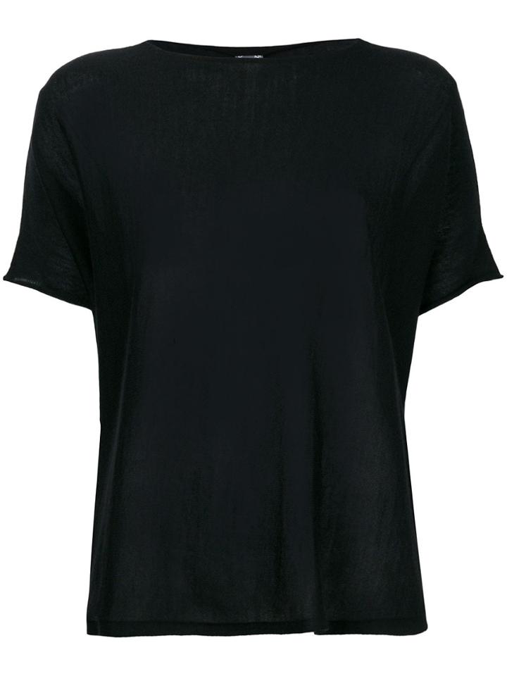 Kristensen Du Nord Sheer Shortsleeved T-shirt - Black