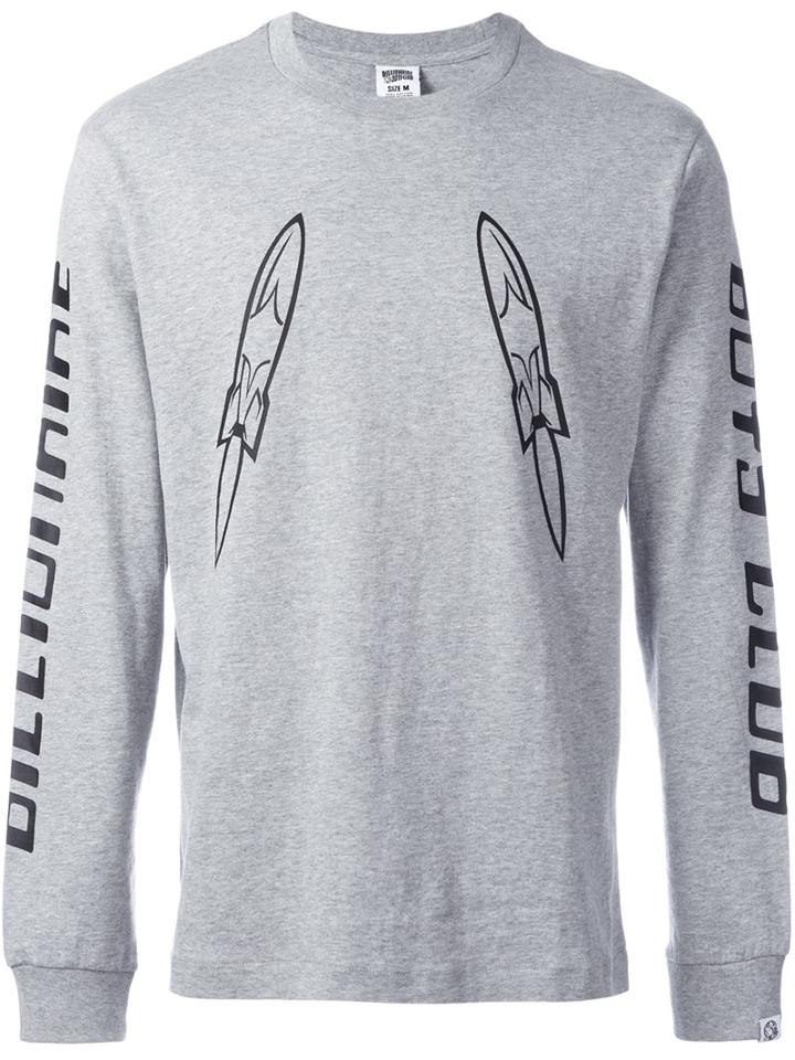 Billionaire Boys Club 'digital L/s' Sweatshirt, Men's, Size: Medium, Grey, Cotton