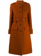 Chloé Single-breasted Coat - Brown