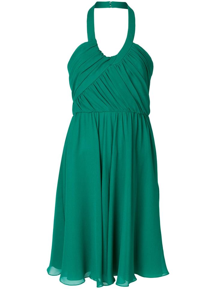 Lanvin Halterneck Chiffon Dress - Green