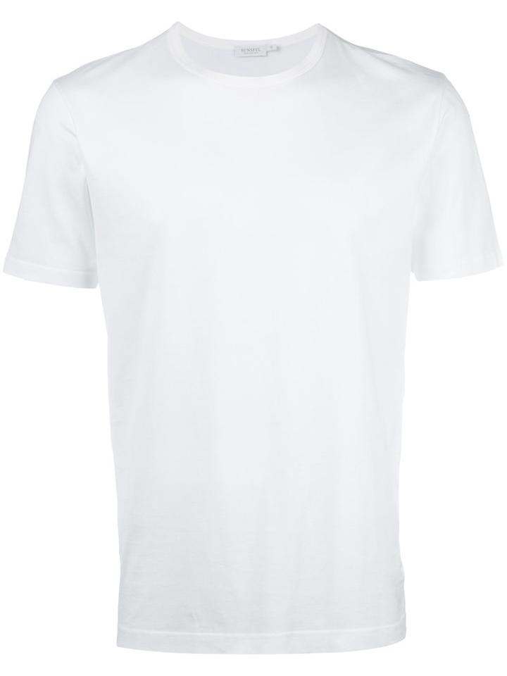 Sunspel Plain T-shirt, Men's, Size: Medium, White, Cotton