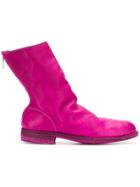 Guidi Flat Boots - Pink & Purple