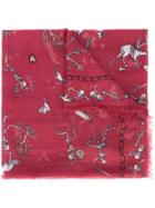 Alexander Mcqueen Battle Of Beast Scarf - Pink & Purple