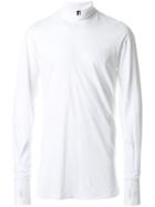 11 By Boris Bidjan Saberi Funnel-neck Fitted Top - White