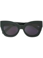 Karen Walker Eyewear Chunky Rim Sunglasses - Black