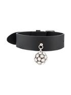 Alessandra Rich Crystal Disco Ball Choker - Black