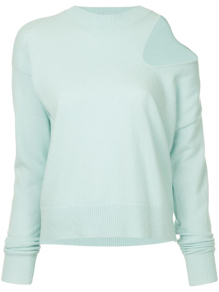 Christopher Esber Shoulder Cut-out Jumper - Blue