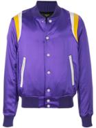 Amiri Varsity Baseball Bomber Jacket - Purple