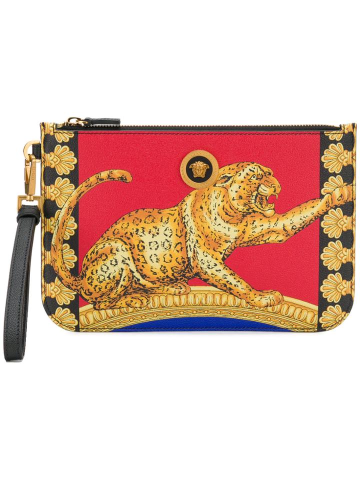 Versace Cheetah Print Pouch - Multicolour