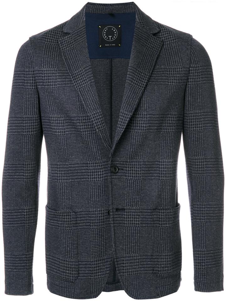 T Jacket Prince Of Wales Blazer - Grey