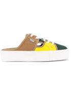 Sjyp Panelled Mule Sneakers - Green