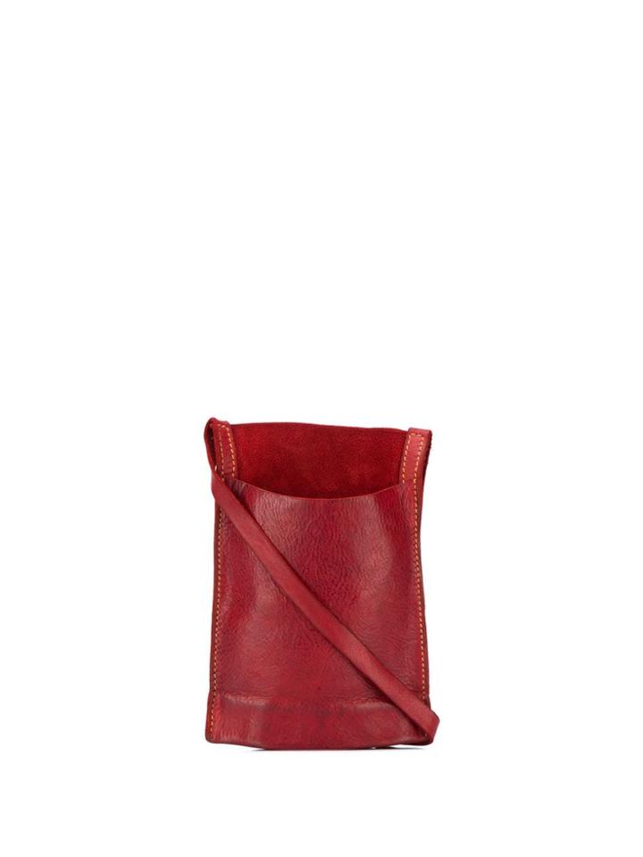 Guidi Lanyard Satchel - Red