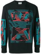 C.e Colour-block Logo Sweatshirt - Black