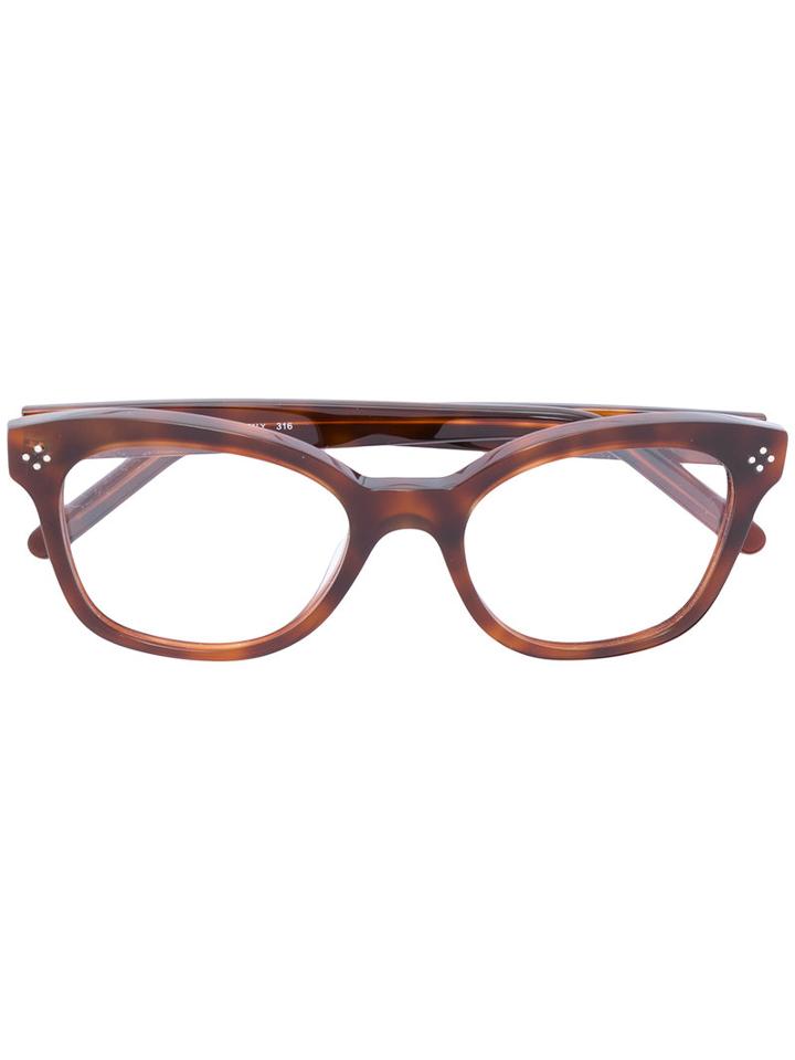 Chloe Eyewear - Tortoiseshell-effect Glasses - Women - Acetate - 52, Brown, Acetate