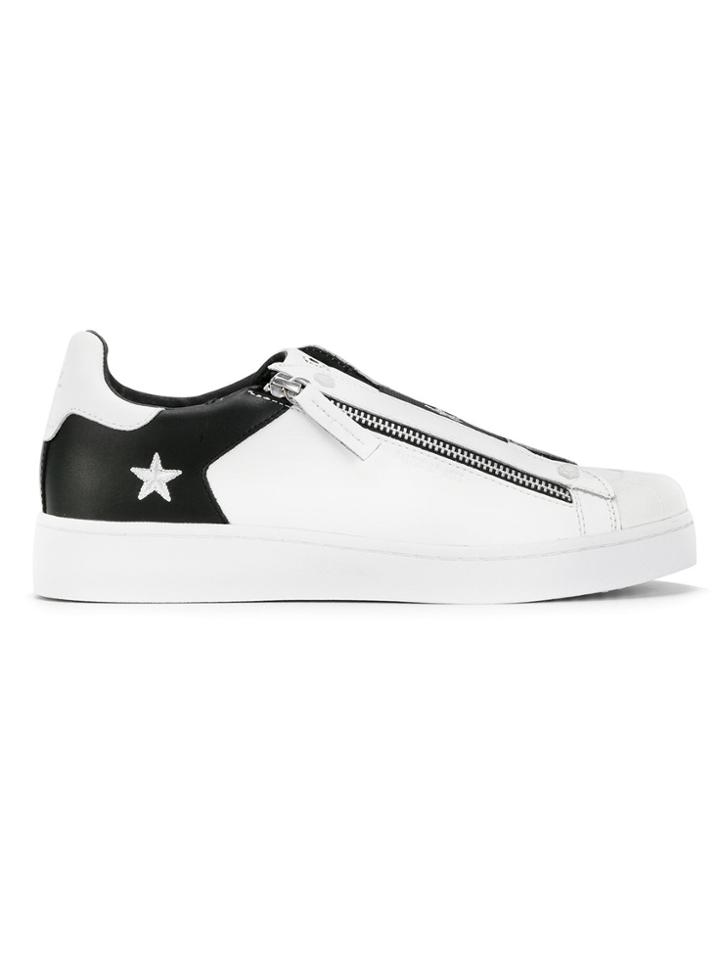 Moa Master Of Arts Zipped Star Sneakers - White