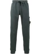 Stone Island - Grey Cotton Fleece Back Track Pants - Men - Cotton - Xl, Cotton