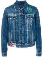 Saint Laurent Multi-patch Jacket - Blue