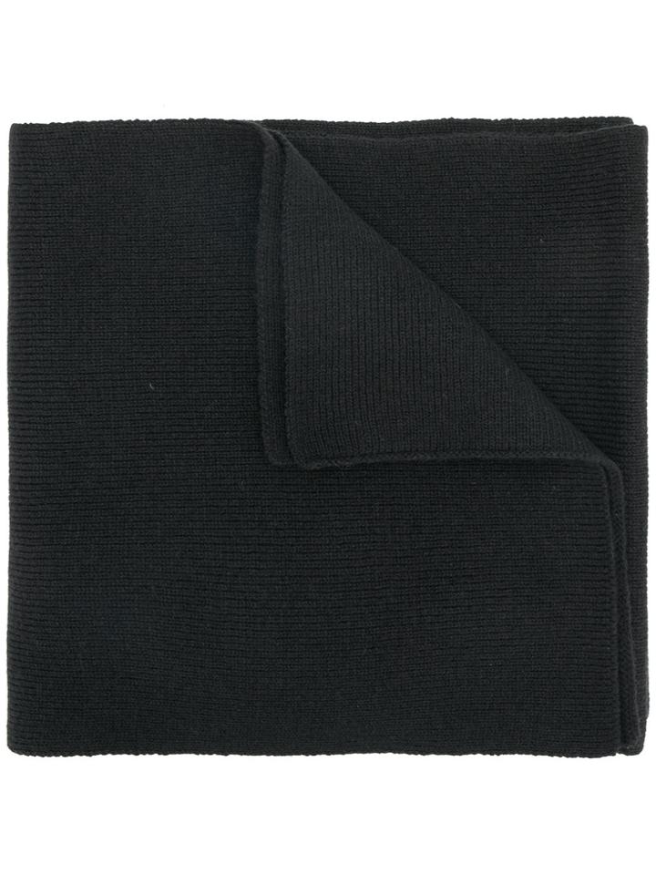 Dsquared2 Logo Knitted Scarf - Black