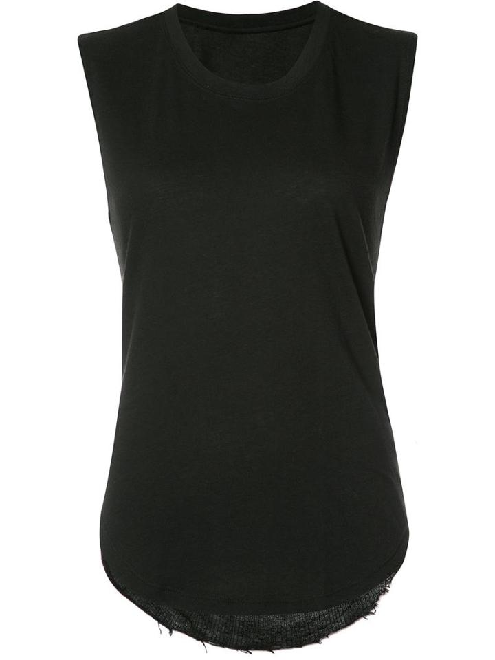 Raquel Allegra Sheer Back Top, Women's, Size: Ii, Black, Cotton/polyester