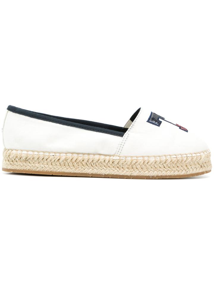 Tommy Hilfiger Sequin T Espadrilles - White