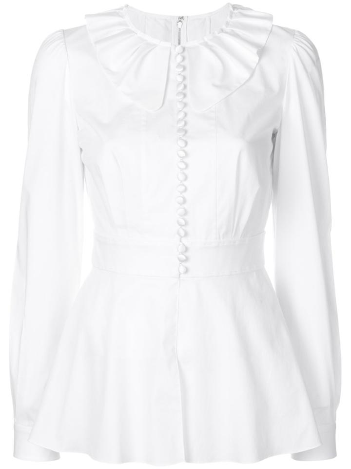 Dolce & Gabbana Flared Blouse - White