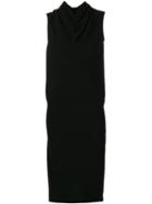 Rick Owens - Cowl Neck Dress - Women - Acetate/viscose - 44, Black, Acetate/viscose