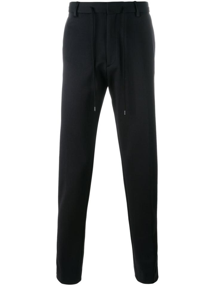 Kenzo Straight Leg Trousers, Men's, Size: 52, Black, Cotton/polyamide