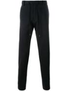 Kenzo Straight Leg Trousers, Men's, Size: 52, Black, Cotton/polyamide
