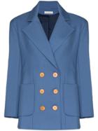 Vika Gazinskaya Double-breasted Blazer - Blue