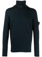Stone Island Shadow Project Roll Neck Jumper - Blue