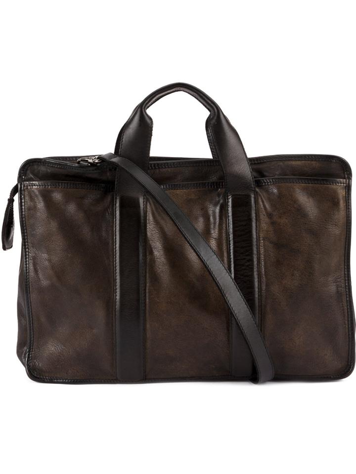 Numero 10 Rectangular Shoulder Bag - Black