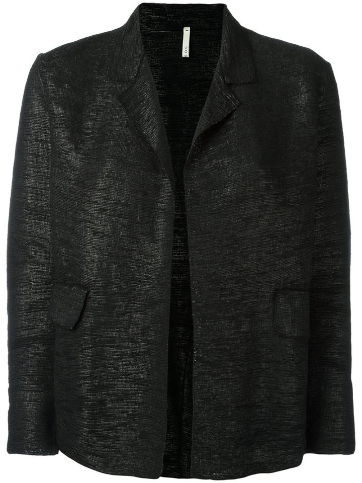 Boboutic Open Blazer, Women's, Size: Xs, Black, Cotton/polyurethane/polyamide