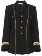 Faith Connexion Military Jacket With Zip Detailing - Black