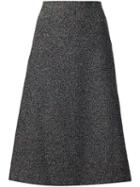 Rosetta Getty Midi A-line Skirt, Women's, Size: 8, Grey, Viscose/polyester/polyamide/silk